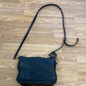 Fossil Black Leather Crossbody Bag